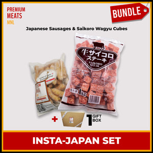 Insta-Japan Set: Japanese Sausage & Saikoro Wagyu Cubes