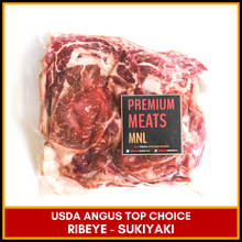 Load image into Gallery viewer, USDA Top Choice Angus Ribeye Sukiyaki Cut