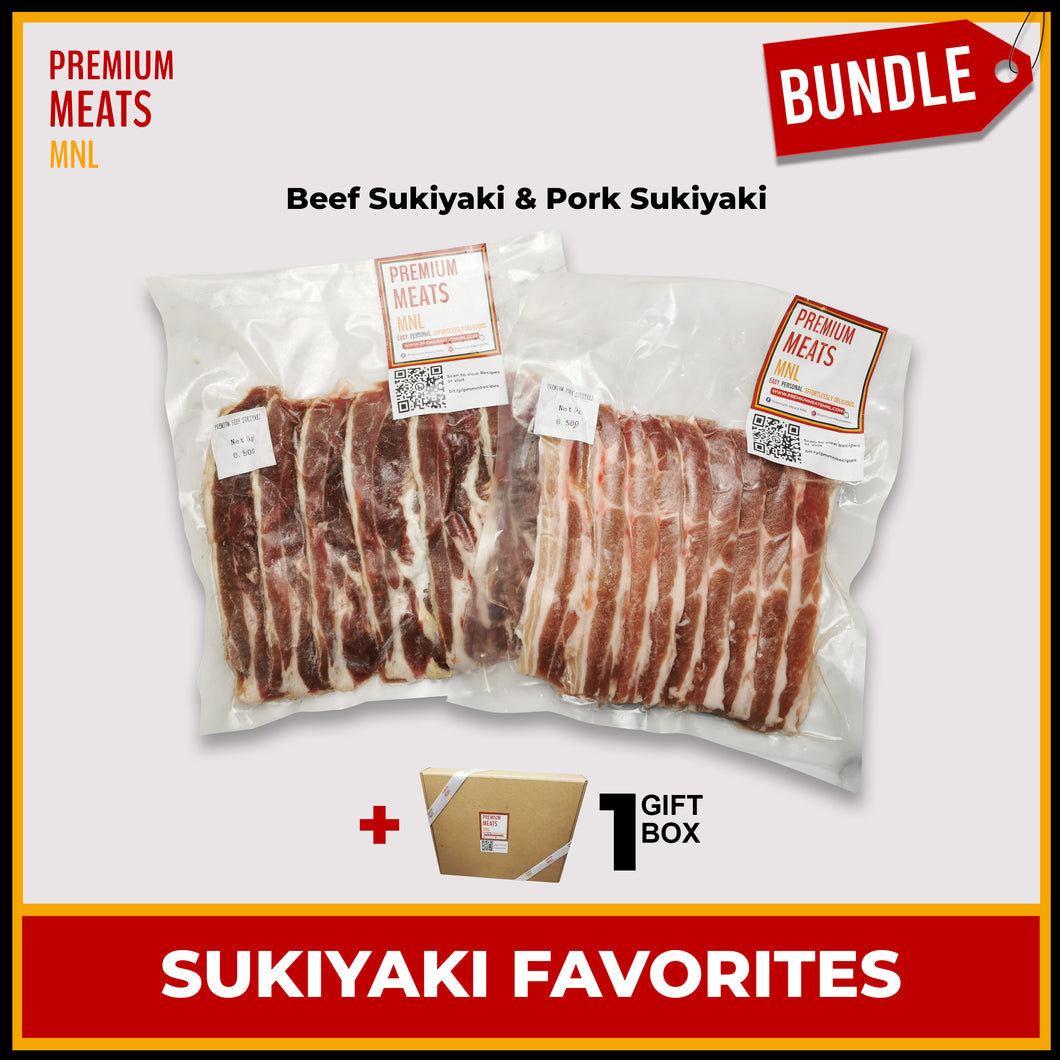 Sukiyaki Favorites Set: Beef Sukiyaki & Pork Sukiyaki
