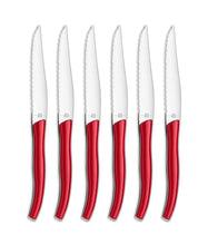 Load image into Gallery viewer, Amefa - Star Lag Steak Knife Set in Block (6 piece, Red)
