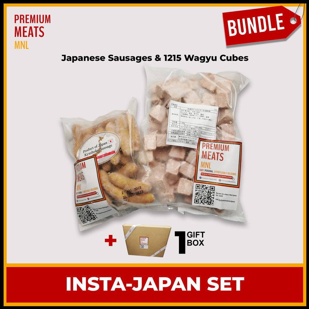 Insta-Japan Set: Japanese Sausage & 1215 Wagyu Cubes