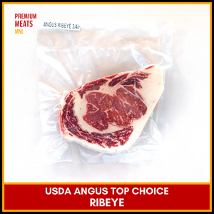 USDA Top Choice Angus Ribeye (3/4, 1.5, 2in. thick options)