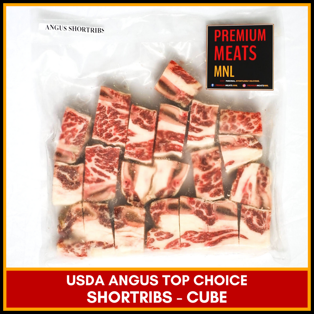 USDA Top Choice Angus Short Ribs Cubes