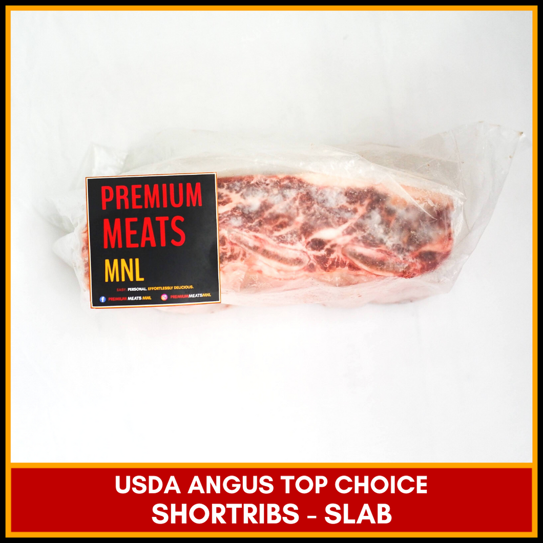 USDA Top Choice Angus Short Ribs Slab