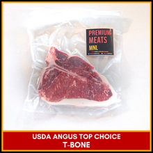 Load image into Gallery viewer, USDA Top Choice Angus T-bone (3/4 in. thick)
