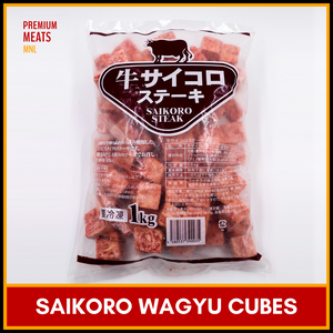 Authentic Saikoro Wagyu Cubes (1 kg per pack)