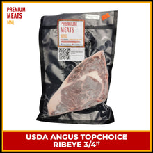 Load image into Gallery viewer, USDA Top Choice Angus Ribeye (3/4, 1.5, 2in. thick options)
