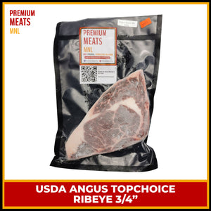 USDA Top Choice Angus Ribeye (3/4, 1.5, 2in. thick options)